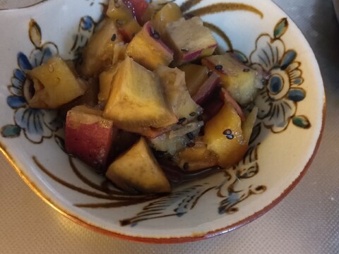 圧力鍋でさつまいものごま煮